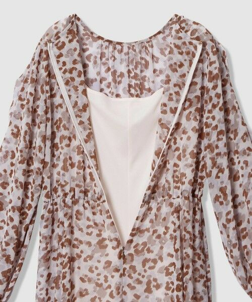 ANAYI / アナイ ロング・マキシ丈ワンピース | レオパードプリントフリルスリーブワンピース | 詳細15