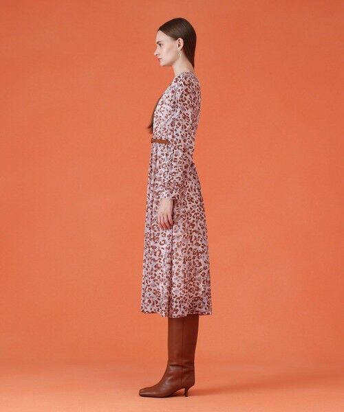 ANAYI / アナイ ロング・マキシ丈ワンピース | レオパードプリントフリルスリーブワンピース | 詳細2