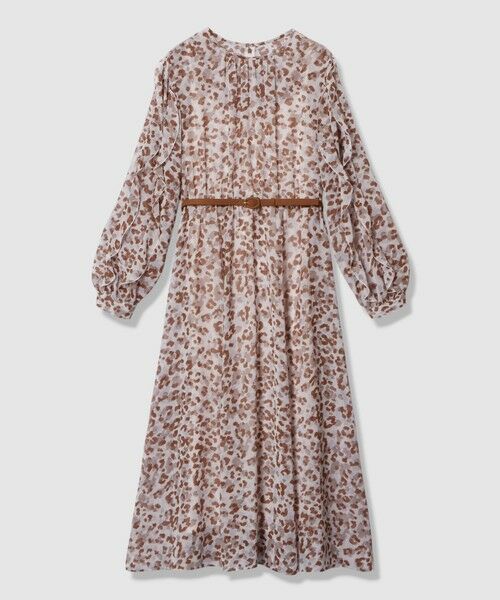ANAYI / アナイ ロング・マキシ丈ワンピース | レオパードプリントフリルスリーブワンピース | 詳細6