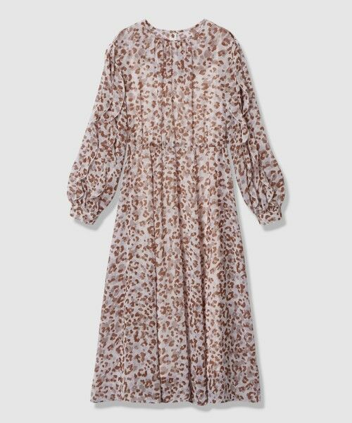 ANAYI / アナイ ロング・マキシ丈ワンピース | レオパードプリントフリルスリーブワンピース | 詳細8