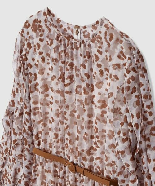 ANAYI / アナイ ロング・マキシ丈ワンピース | レオパードプリントフリルスリーブワンピース | 詳細9