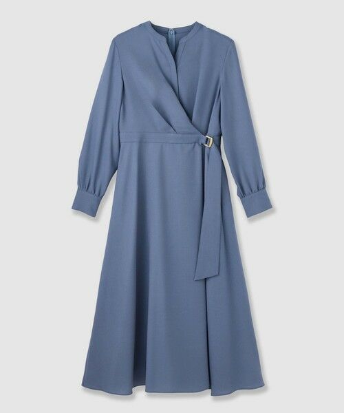 ANAYI/アナイ ウールジョーゼットカシュ ワンピース blue (61) 38 ANAYI/アナイ ウールジョーゼットカシュ ワンピース blue (61) 38