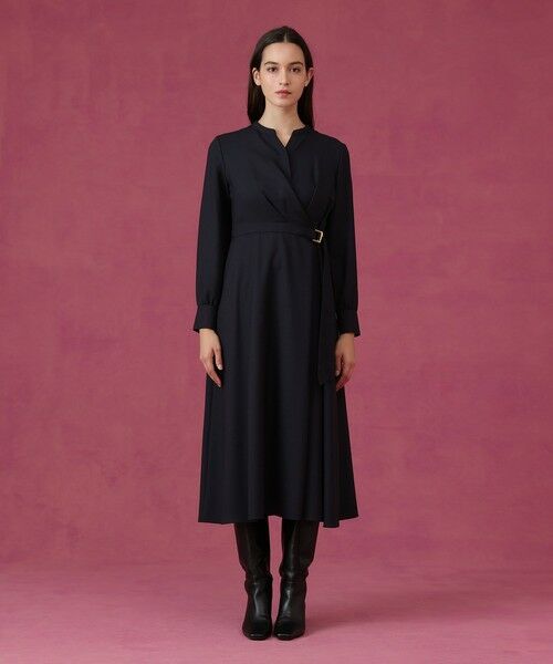 ANAYI / アナイ ロング・マキシ丈ワンピース | ウールジョーゼットカシュ ワンピース | 詳細7