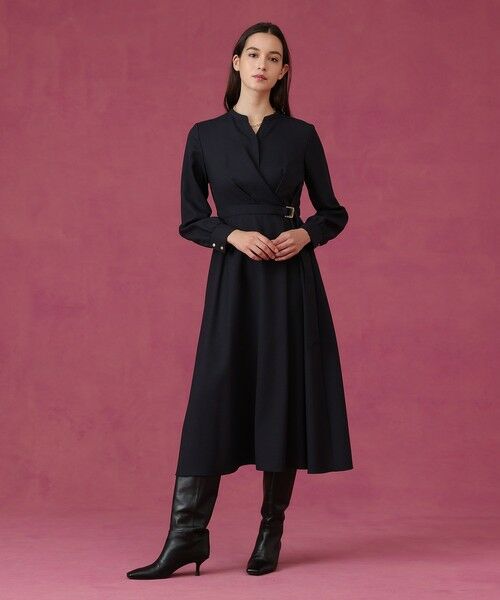 ANAYI / アナイ ロング・マキシ丈ワンピース | ウールジョーゼットカシュ ワンピース | 詳細12