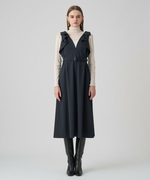 ANAYI / アナイ ドレス | ポリレーヨンラッフルショルダーワンピース | 詳細1