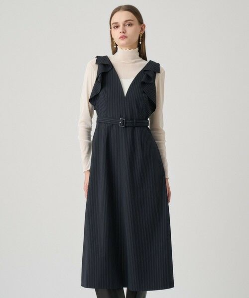 ANAYI / アナイ ドレス | ポリレーヨンラッフルショルダーワンピース | 詳細4