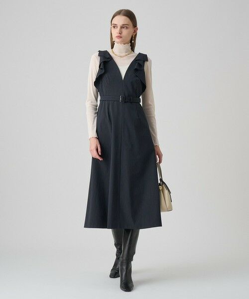 ANAYI / アナイ ドレス | ポリレーヨンラッフルショルダーワンピース | 詳細5