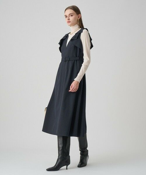 ANAYI / アナイ ドレス | ポリレーヨンラッフルショルダーワンピース | 詳細6