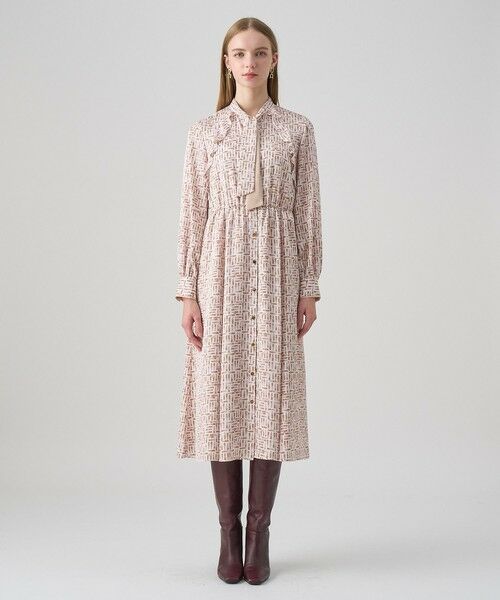 ANAYI / アナイ ロング・マキシ丈ワンピース | リッププリントボウタイフレア ワンピース | 詳細1