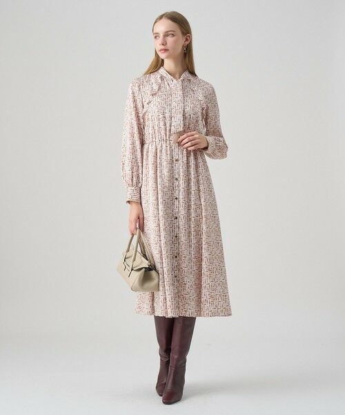 ANAYI / アナイ ロング・マキシ丈ワンピース | リッププリントボウタイフレア ワンピース | 詳細7