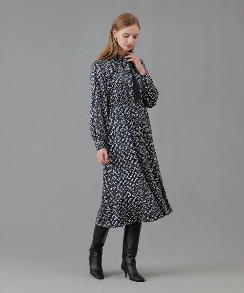 ANAYI / アナイ ロング・マキシ丈ワンピース | リッププリントボウタイフレア ワンピース | 詳細23