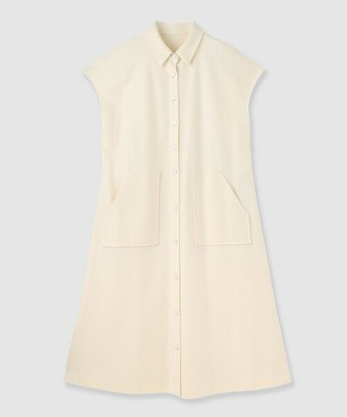 ANAYI / アナイ ミニ丈・ひざ丈ワンピース | 圧縮スムースシャツジレ ワンピース | 詳細8