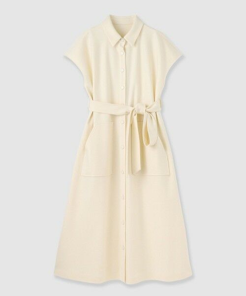 ANAYI/アナイ 圧縮スムースシャツジレ ワンピース off white (02) 36