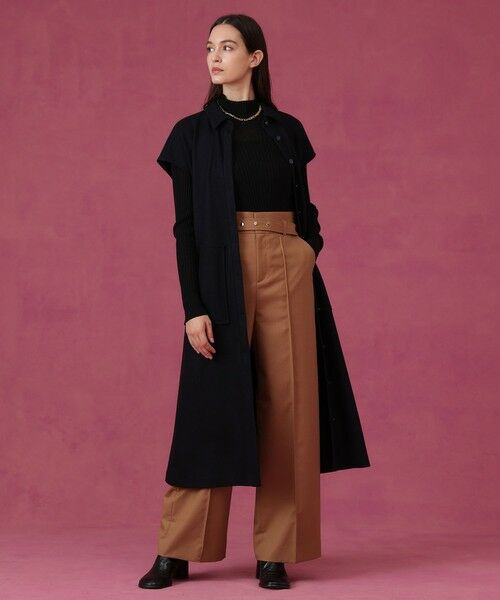 ANAYI / アナイ ミニ丈・ひざ丈ワンピース | 圧縮スムースシャツジレ ワンピース | 詳細18