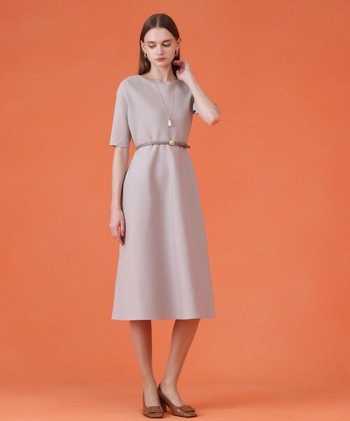 ANAYI / アナイ ミニ丈・ひざ丈ワンピース | バックVネックシルエットワンピース | 詳細7