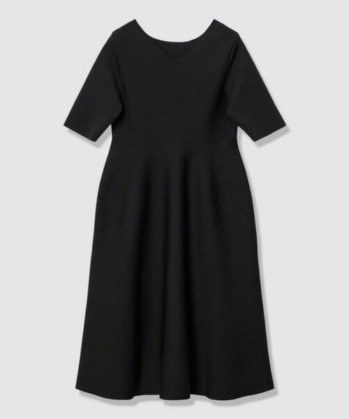 ANAYI / アナイ ミニ丈・ひざ丈ワンピース | バックVネックシルエットワンピース | 詳細15