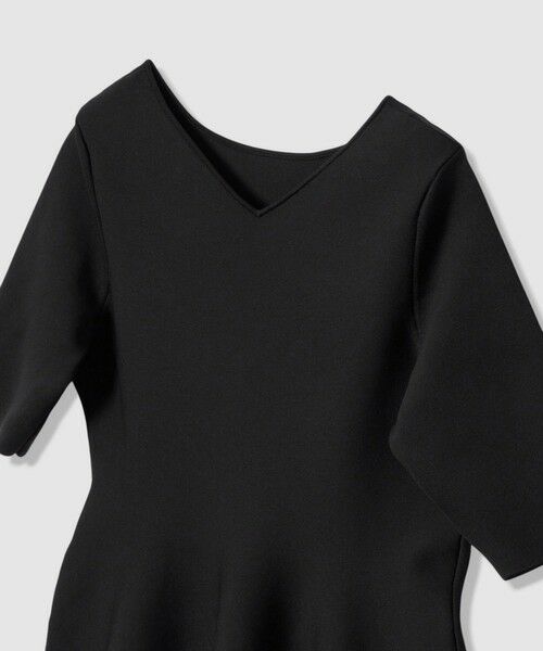 ANAYI / アナイ ミニ丈・ひざ丈ワンピース | バックVネックシルエットワンピース | 詳細17