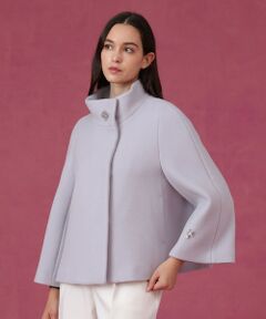 美品　MARY QUANT LONDON ホワイト ウール ピーコート セール】 quaranciel: メルトン ビッグ カラー Pコート