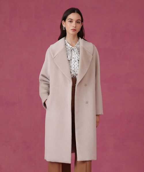 ANAYI / アナイ トレンチコート | アルパカシャギーテーラーコート(beige (11))