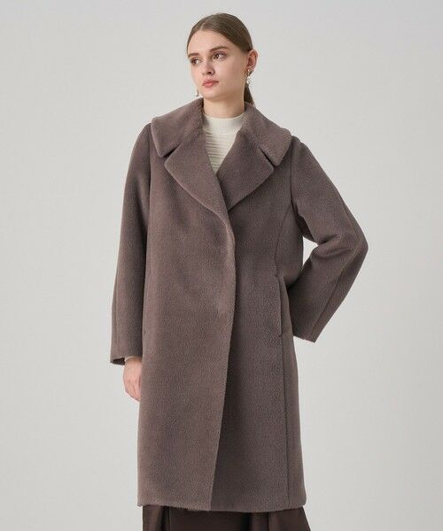 ANAYI / アナイ トレンチコート | アルパカシャギーテーラーコート(mocha (85))