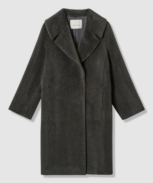 ANAYI/アナイ アルパカシャギーテーラーコート charcoal grey (94) 36 ANAYI/アナイ アルパカシャギーテーラーコート charcoal grey (94) 36