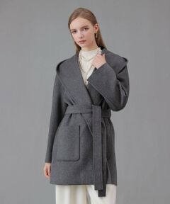 ANAYI / アナイ その他アウター | カシミヤ混フードガウンコート