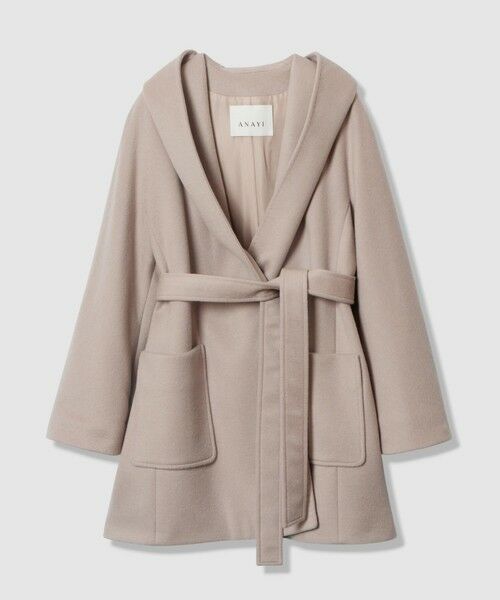 ANAYI / アナイ その他アウター | カシミヤ混フードガウンコート | 詳細8