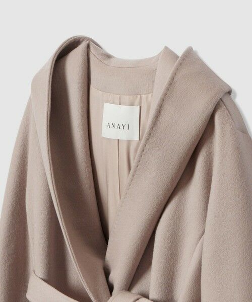 ANAYI / アナイ その他アウター | カシミヤ混フードガウンコート | 詳細12