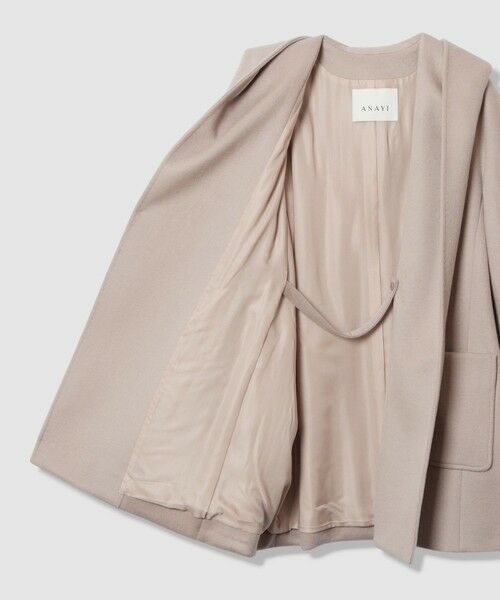 ANAYI / アナイ その他アウター | カシミヤ混フードガウンコート | 詳細16