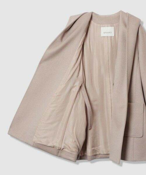 ANAYI / アナイ その他アウター | カシミヤ混フードガウンコート | 詳細17