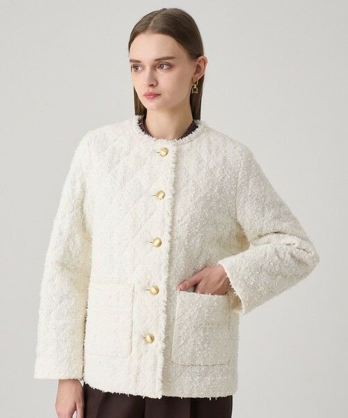 ANAYI / アナイ その他アウター | フラッグツイードキルティングコート | 詳細4