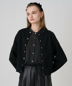 ANAYI / アナイ カーディガン・ボレロ | ドット釦ブルゾン カーディガン