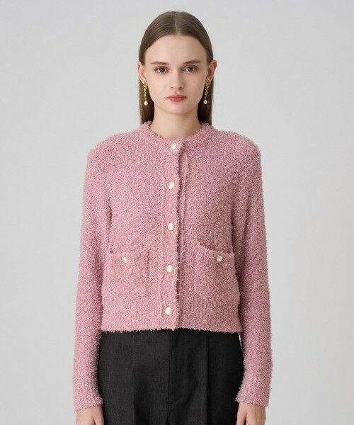 新品 ANAYI アナイ ビーズ ラメ入り シルク　カーディガン アンサンブル ANAYI(アナイ) | 宝石の様に、キラキラと光を反射するビジューは