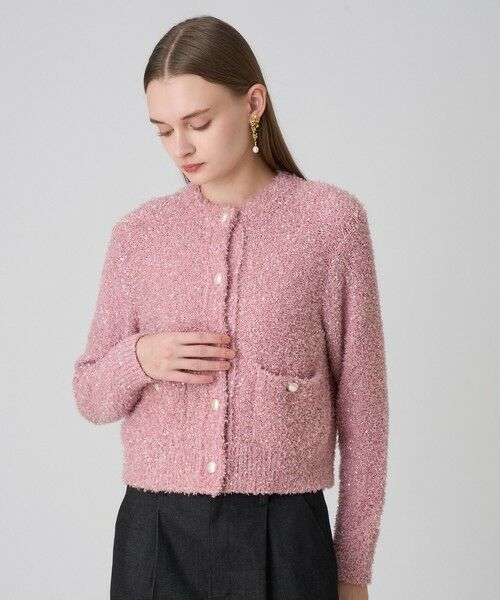 ANAYI / アナイ カーディガン・ボレロ | スパンコールモールクルー カーディガン | 詳細12