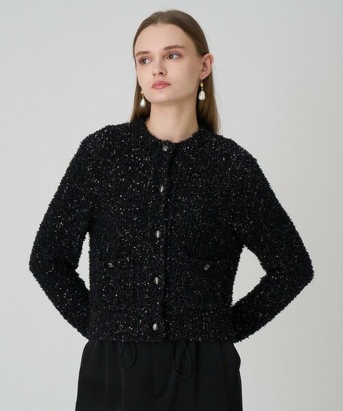 ANAYI / アナイ カーディガン・ボレロ | スパンコールモールクルー カーディガン | 詳細19