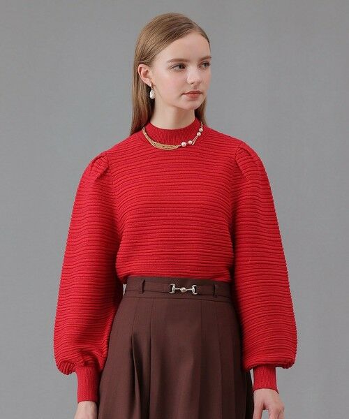 ANAYI / アナイ ニット・セーター | リップルタックパフ プルオーバー(red (43))