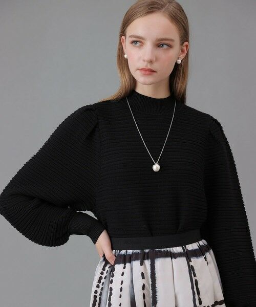 ANAYI / アナイ ニット・セーター | リップルタックパフ プルオーバー(black (95))