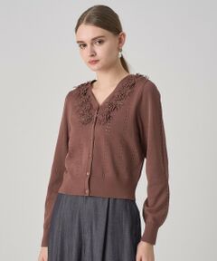 ANAYI / アナイ カーディガン・ボレロ | 立体フラワーレースV カーディガン