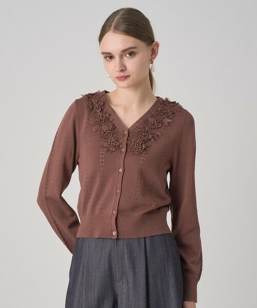 ANAYI / アナイ カーディガン・ボレロ | 立体フラワーレースV カーディガン | 詳細9