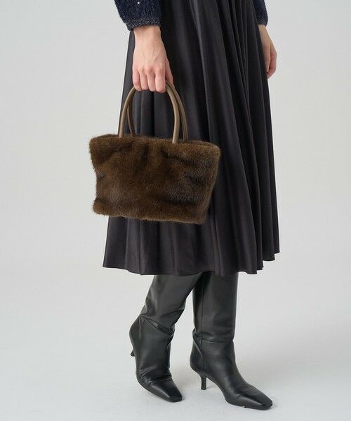 ANAYI / アナイ ハンドバッグ | フェイクファーハンドバッグ（brown (81)）