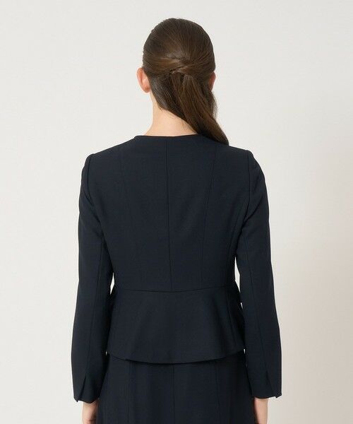 ANAYI / アナイ ノーカラージャケット | 【セットアップ対応商品】ウールジョーゼットクルー ジャケット | 詳細3