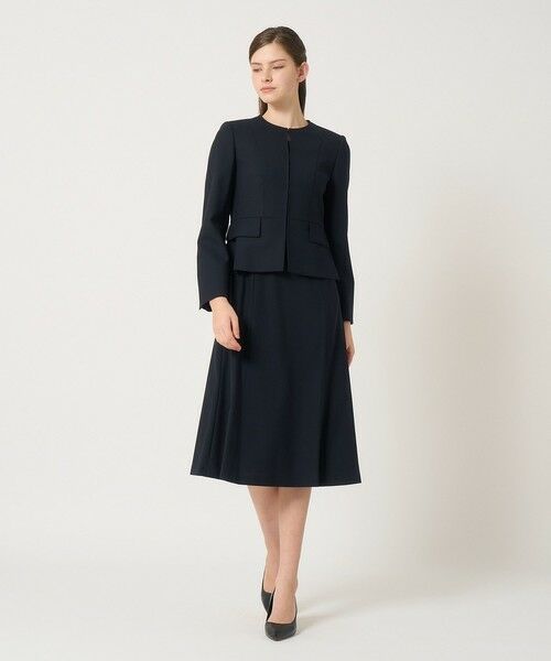 ANAYI / アナイ ノーカラージャケット | 【セットアップ対応商品】ウールジョーゼットクルー ジャケット | 詳細5