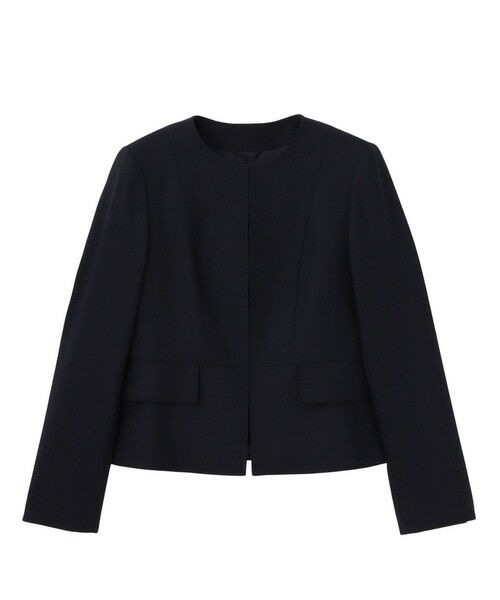 ANAYI / アナイ ノーカラージャケット | 【セットアップ対応商品】ウールジョーゼットクルー ジャケット | 詳細8