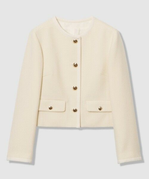 ANAYI / アナイ ノーカラージャケット | 【セットアップ対応商品】ウールプリペラノーカラージャケット | 詳細7