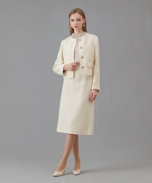 ANAYI / アナイ ノーカラージャケット | 【セットアップ対応商品】ウールプリペラノーカラージャケット | 詳細3