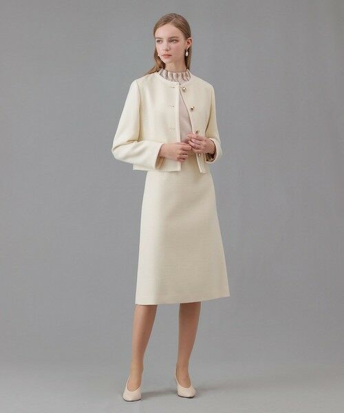 ANAYI / アナイ ノーカラージャケット | 【セットアップ対応商品】ウールプリペラノーカラージャケット | 詳細5