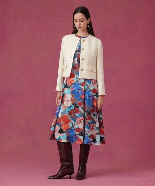 ANAYI / アナイ ノーカラージャケット | 【セットアップ対応商品】ウールプリペラノーカラージャケット | 詳細6