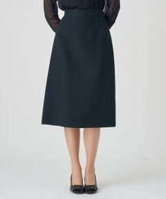 ANAYI / アナイ ミニ・ひざ丈スカート | 【セットアップ対応商品】ウールプリペラAラインスカート
