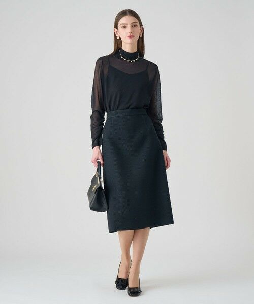 ANAYI / アナイ ミニ・ひざ丈スカート | 【セットアップ対応商品】ウールプリペラAラインスカート | 詳細8