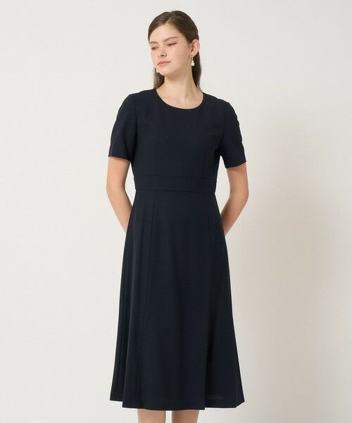 ANAYI / アナイ ドレス | 【セットアップ対応商品】ウールジョーゼットクルー ワンピース | 詳細4